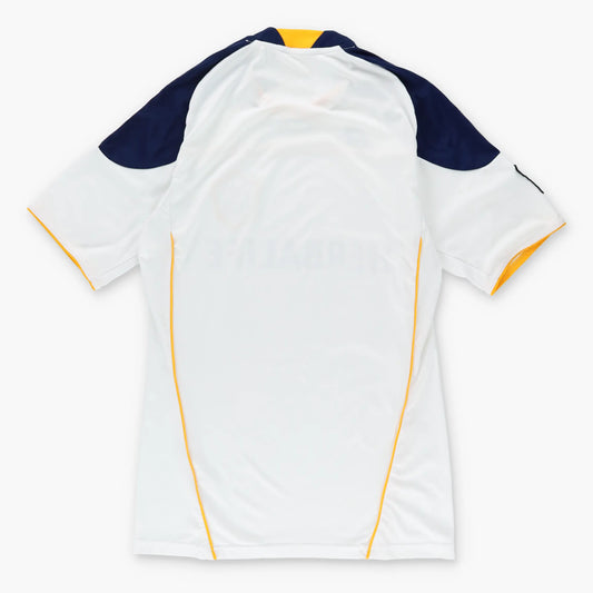 Vintage ADIDAS LA GALAXY MLS 2010/2011 Home Embroidered White Soccer Jersey (S)