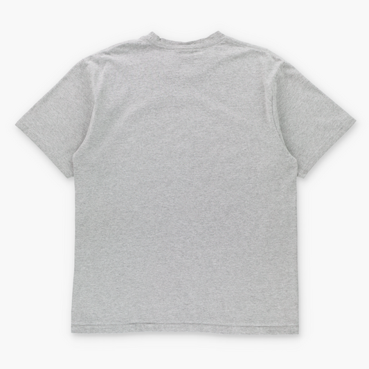 Vintage NIKE Big Embroidered Swoosh Logo Heather Grey T-Shirt (M-L) Vintage Sole Melbourne
