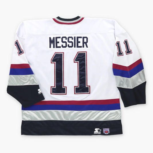 Vintage STARTER Mark Messier #11 NHL Vancouver Canucks Hockey Jersey Korean Made (XXL)