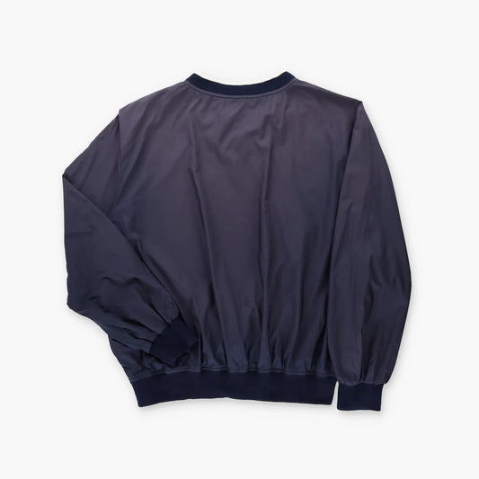 RALPH LAUREN POLO SPORT Navy Embroidered Logo V-Neck Windbreaker Pullover (M) Vintage Sole Melbourne