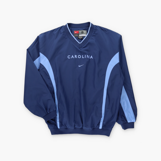 NIKE Team Carolina Tar Heels Embroidered Centre Logo Windbreaker Pullover Korean Made (S)