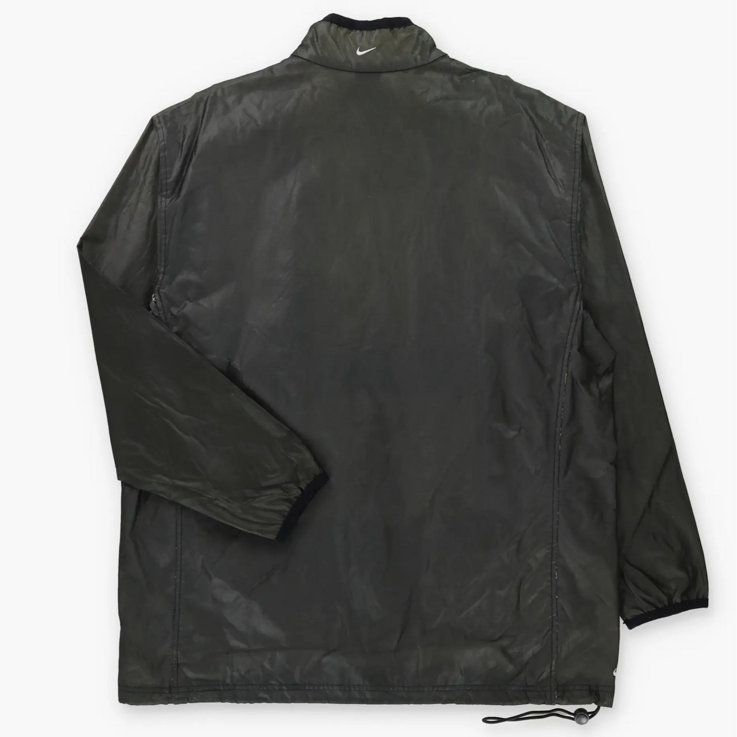 NIKE Dark Grey Centre Swoosh Logo 1/2 Zip Pullover (L TALL) Vintage Sole Melbourne