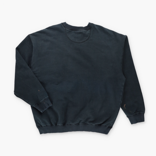 REEBOK Embroidered Logo Classic Black Sweatshirt (XXL)