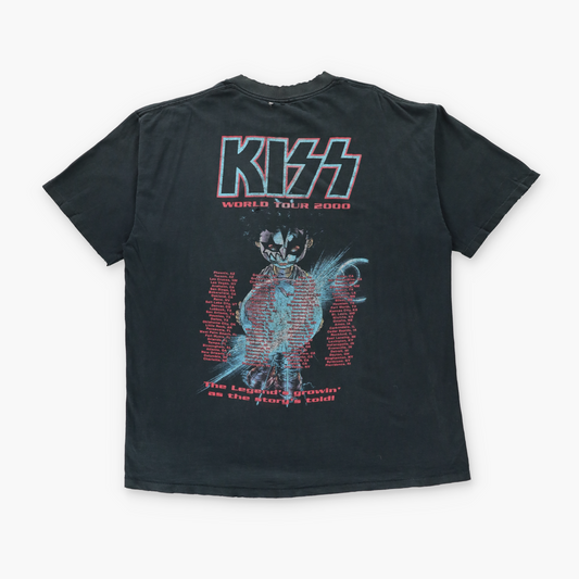 'The Farewell Tour 1973-2000' KISS Single Stitch Double Sided Black Vintage Band Tee (XL-XXL)