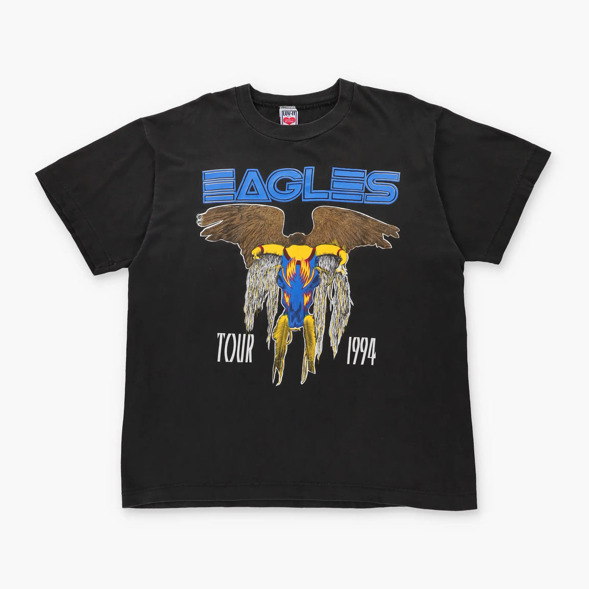Eagles 'Hell Freezes Over' Tour 1994 USA Made Double Sided Black Vintage TShirt (XL) Vintage Sole Melbourne