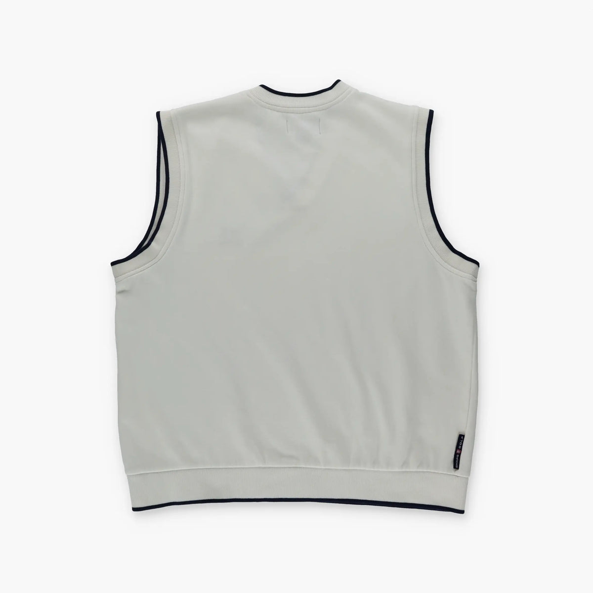 CHAPS RALPH LAUREN White & Navy Embroidered Ringer Sweatshirt Vest (M-L) Vintage Sole Melbourne