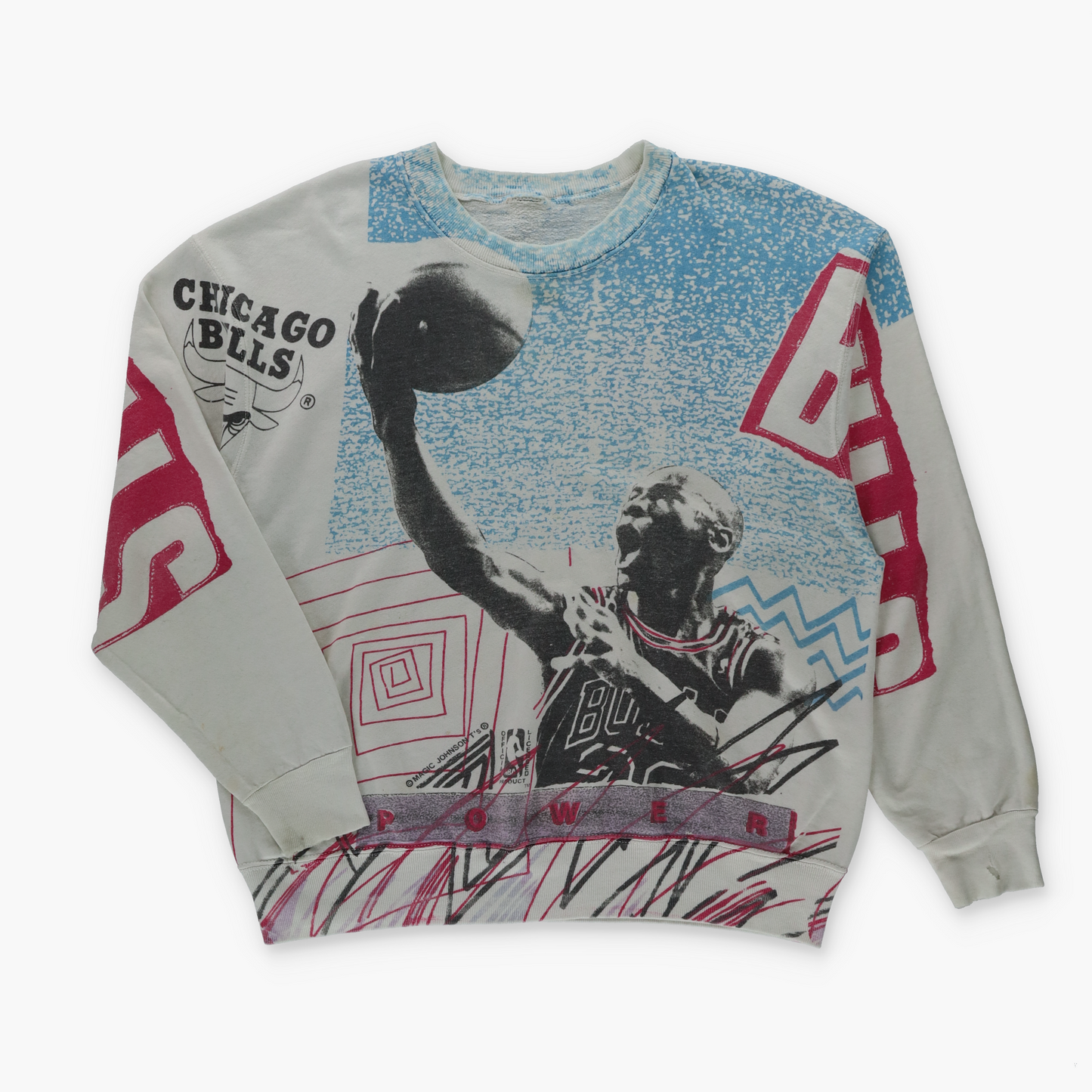 Michael Jordan Magic Johnston T's Chicago Bulls NBA Sweatshirt (L)