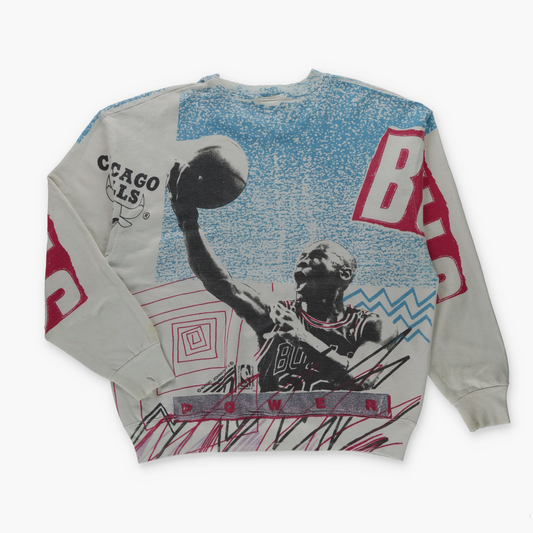 Michael Jordan Magic Johnston T's Chicago Bulls NBA Sweatshirt (L)