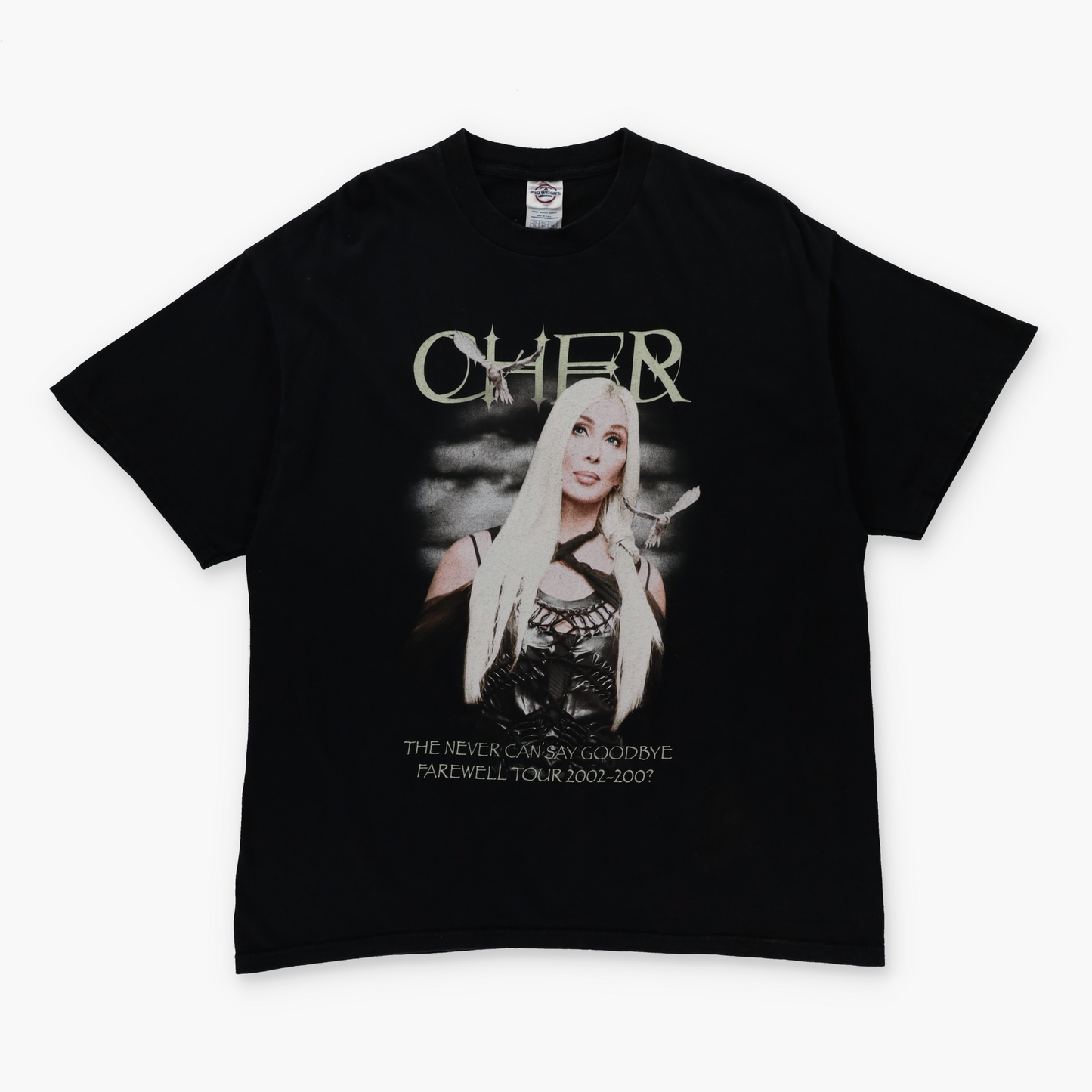 Cher 'The Never Can Say Goodbye Farewell Tour' Black Double Sided T-Shirt (XL)
