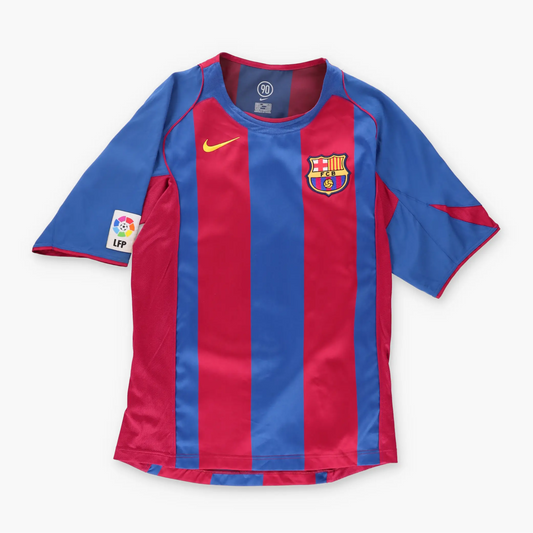 NIKE Barcelona 2004-05 #20 Deco Soccer Home Jersey (S) Vintage Sole Melbourne