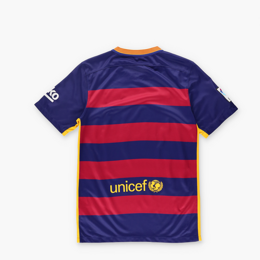 NIKE Barcelona 2015-16 Home Soccer Football Jersey (S)