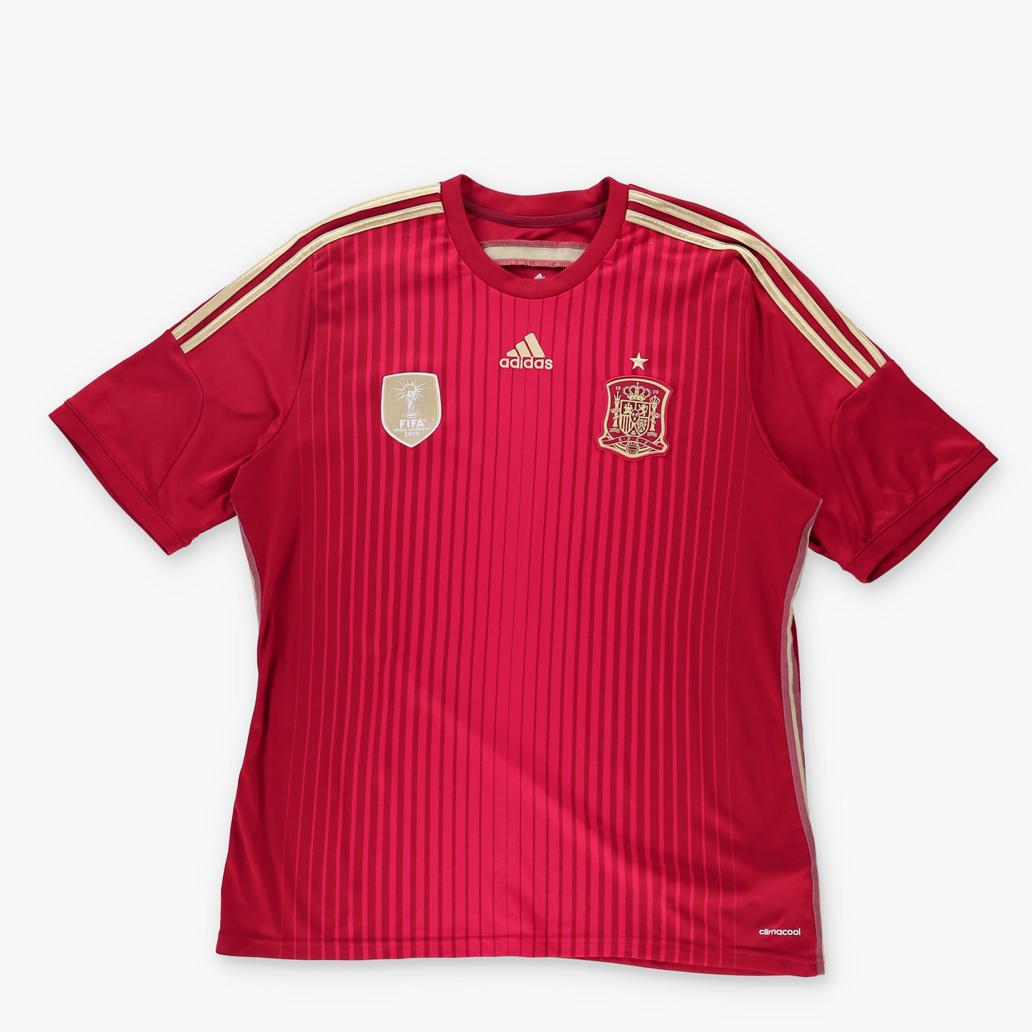 ADIDAS World Cup 2010 Champions Spain Player Football Soccer Jersey (L)