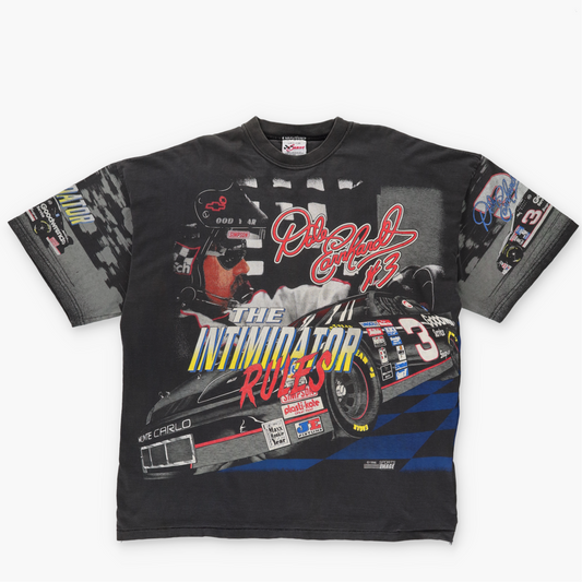 NASCAR 'USA Made' Dale Earnhardt 'The Intimidator Rules' Graphic Cotton T-Shirt (XXL)