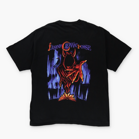 ICP 2002 Insane Clown Posse Double Sided Graphic Music Hip-Hop T-Shirt (L)