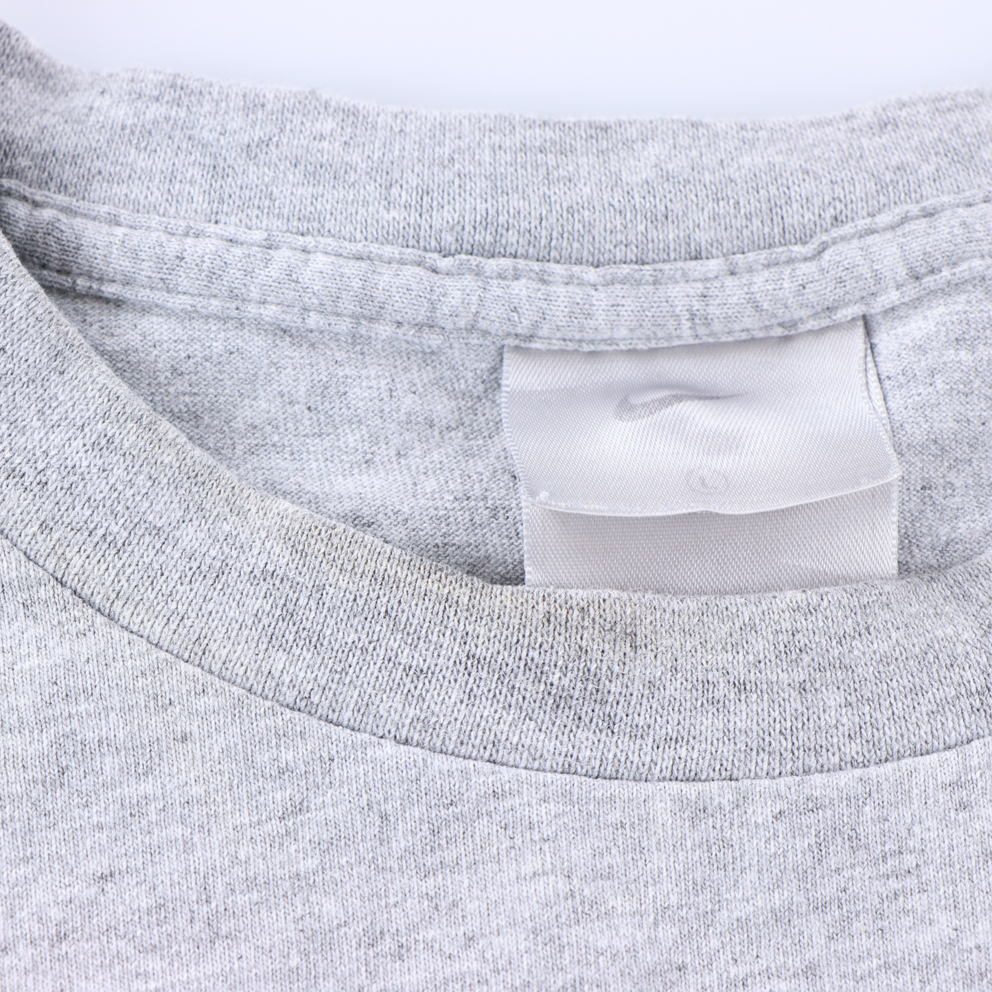 NIKE Embroidered Swoosh Logo Grey & Black Tee (L)