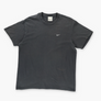 NIKE Embroidered Swoosh Logo Dark Grey & White Tee (M-L)