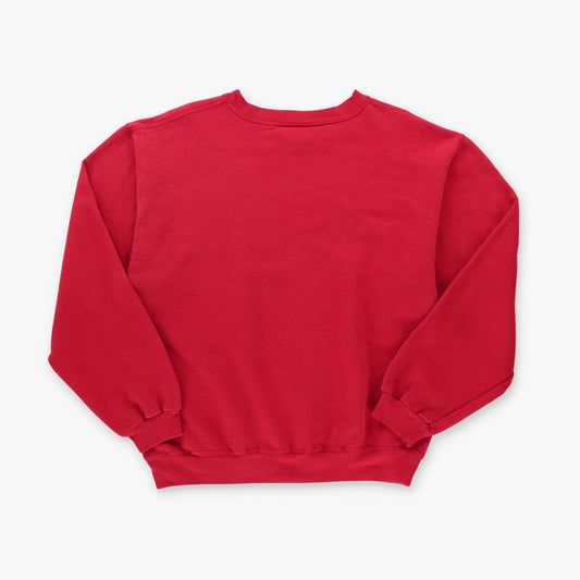 TIMBERLAND Red & Navy Hampton New Hampshire Embroidered Logo Sweatshirt (M) Vintage Sole Melbourne