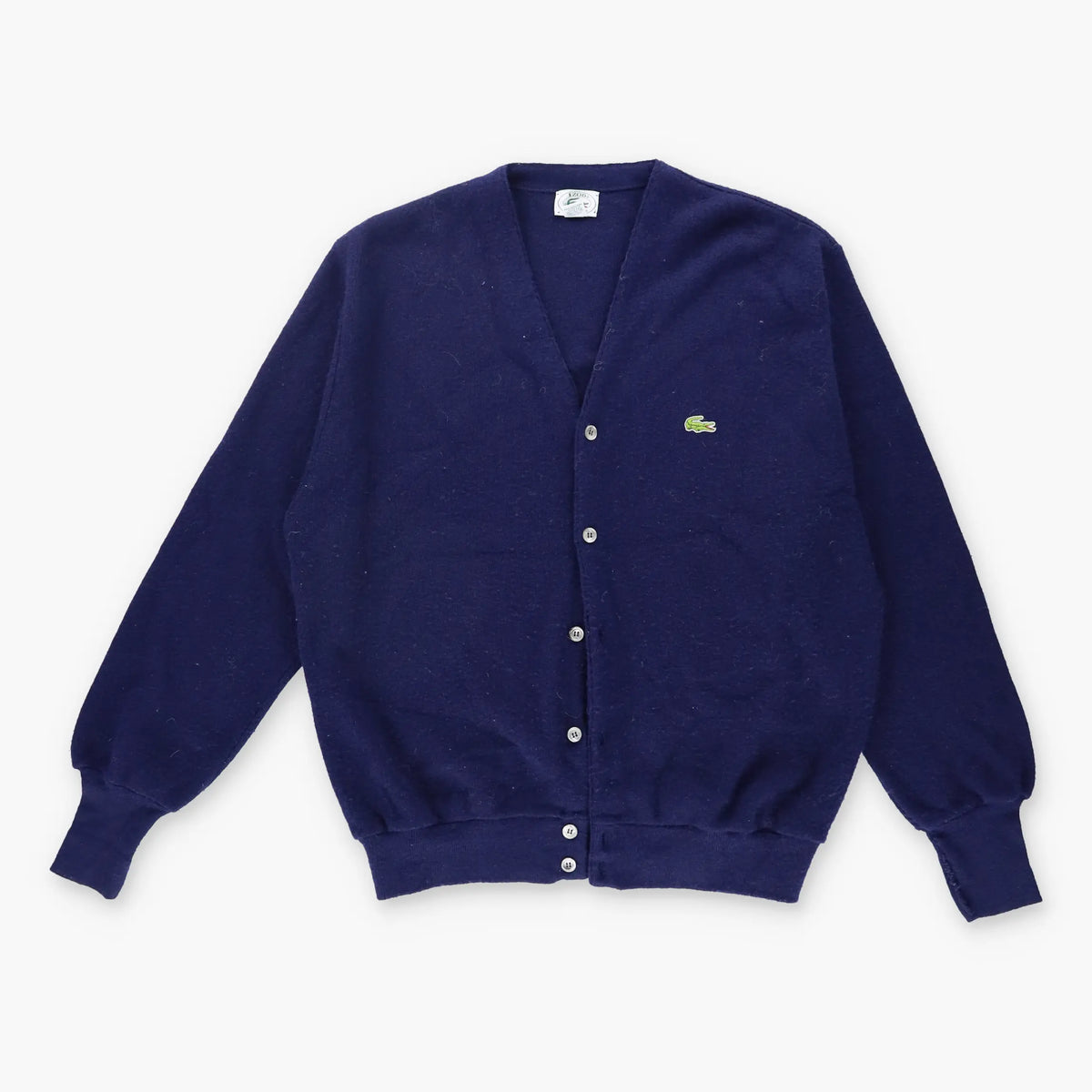 Vintage LACOSTE IZOD Embroidered USA Made Navy Button Up Cardigan (XL) Vintage Sole Melbourne