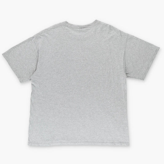 NIKE Embroidered Swoosh Logo USA Made Grey & Black Tee (L) Vintage Sole Melbourne