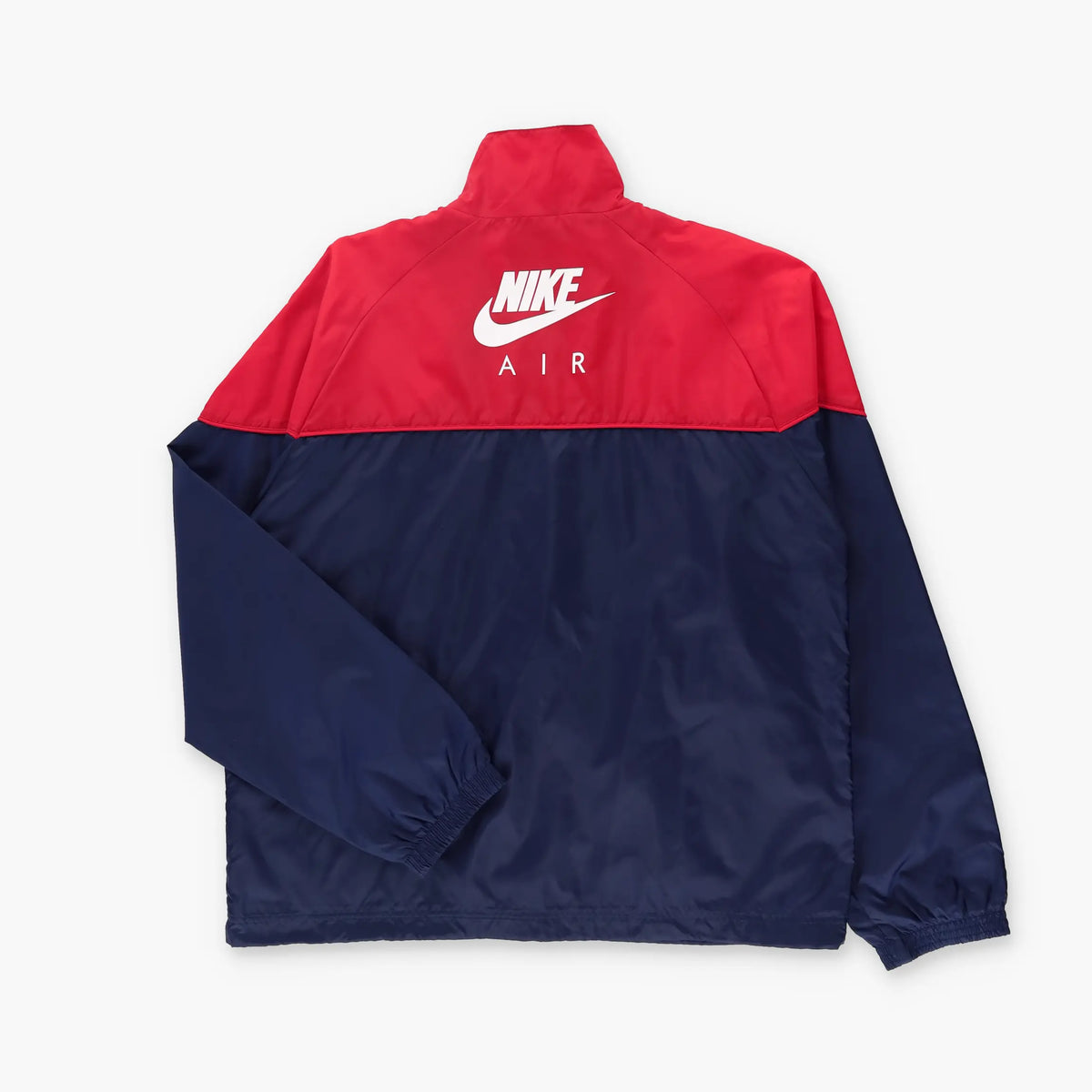 NIKE AIR Red & Navy Colour Block Embroidered Swoosh Logo Windbreaker Jacket (L) Vintage Sole Melbourne