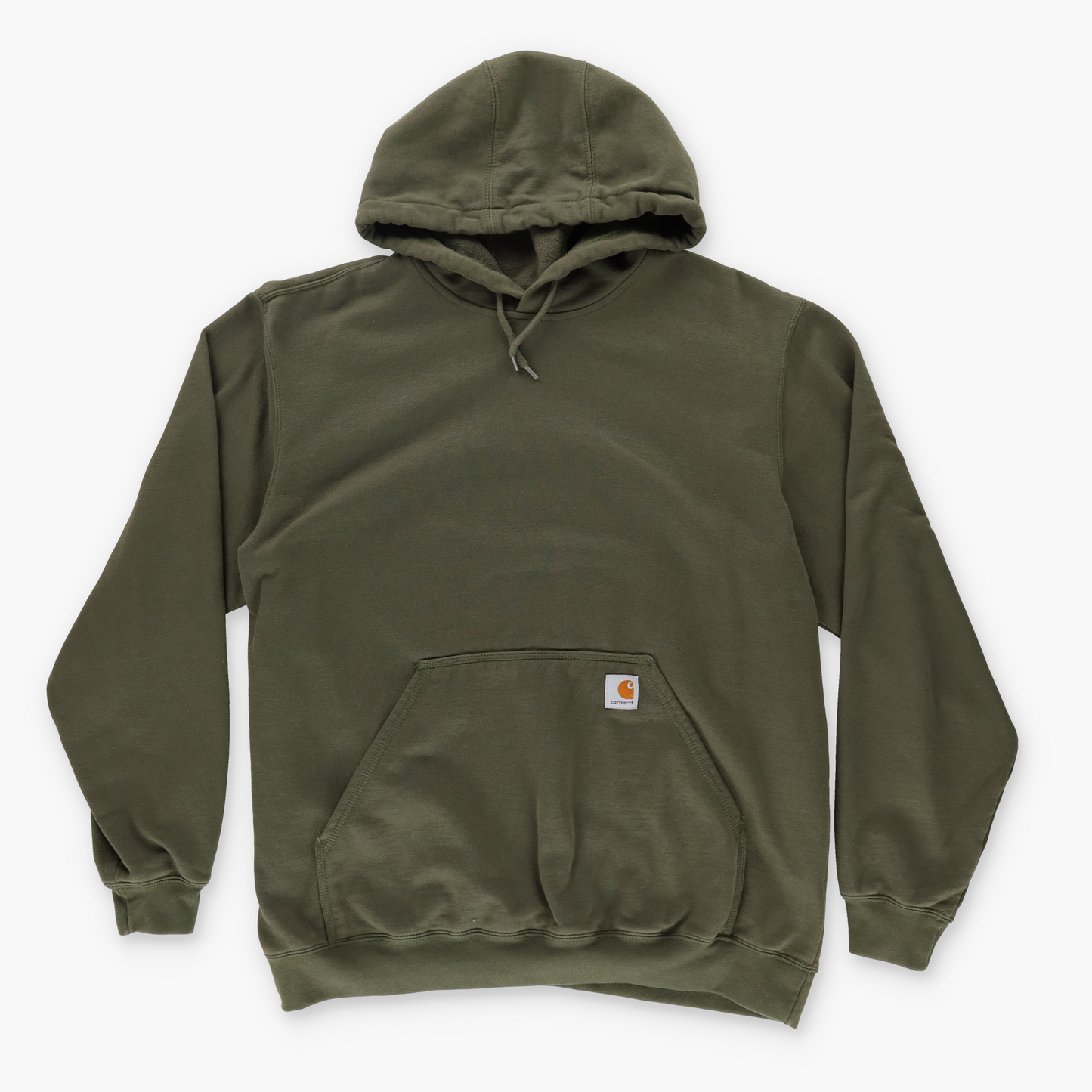 CARHARTT 'Loose Fit' Khaki Green Hooded Sweatshirt (L)