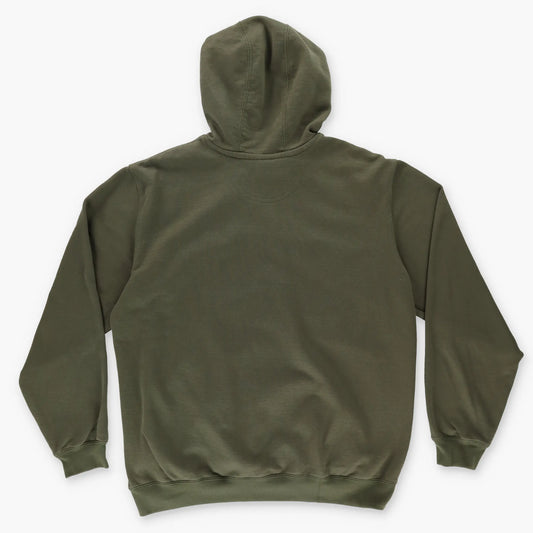 CARHARTT 'Loose Fit' Khaki Green Hooded Sweatshirt (L) Vintage Sole Melbourne