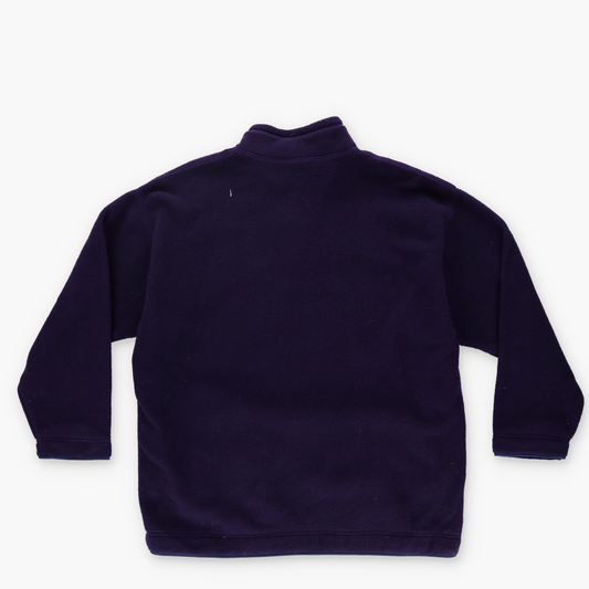 PATAGONIA 'USA Made' Dark Purple 1/4 Snap T Fleece Sweatshirt (L)