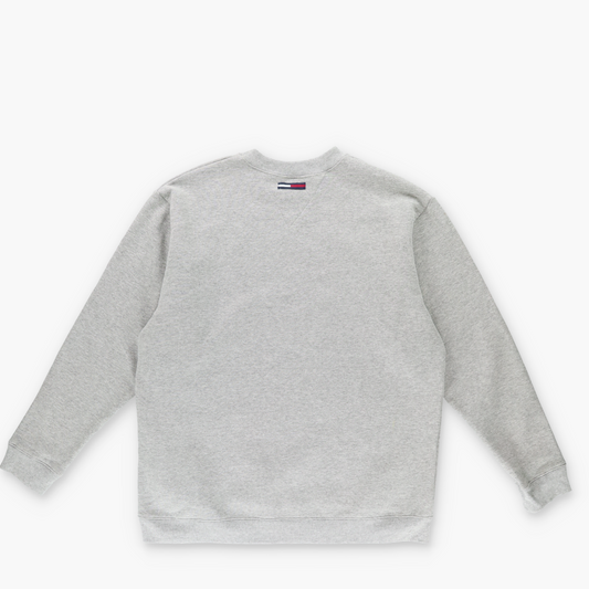 TOMMY HILFIGER 'Athletics' Spell Out Logo Grey Sweatshirt (L)