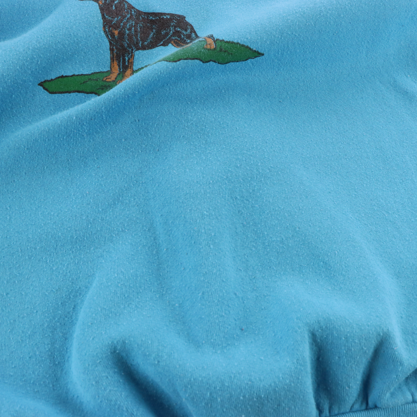 90s USA Made 'Western Rottweiler Owners' Dog Graphic Blue Sweatshirt (L)