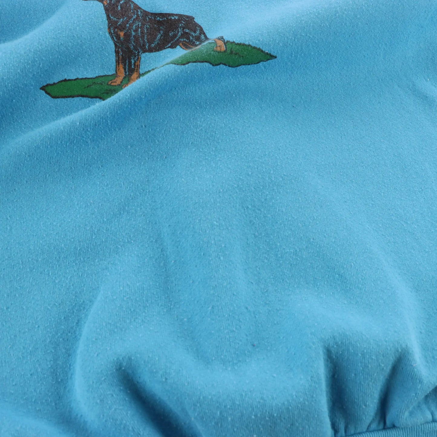 90s USA Made 'Western Rottweiler Owners' Dog Graphic Blue Sweatshirt (L) Vintage Sole Melbourne