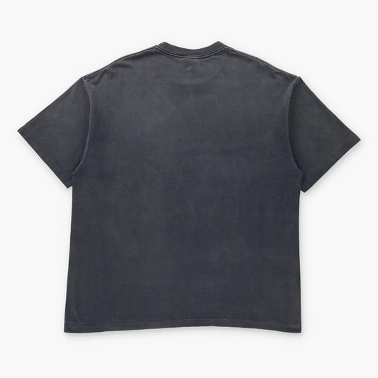 Vintage HARLEY DAVIDSON New York Cafe Retro Graphic USA Made Single Stitch Faded Black Tee (XXL) ***COCO Vintage Sole Melbourne
