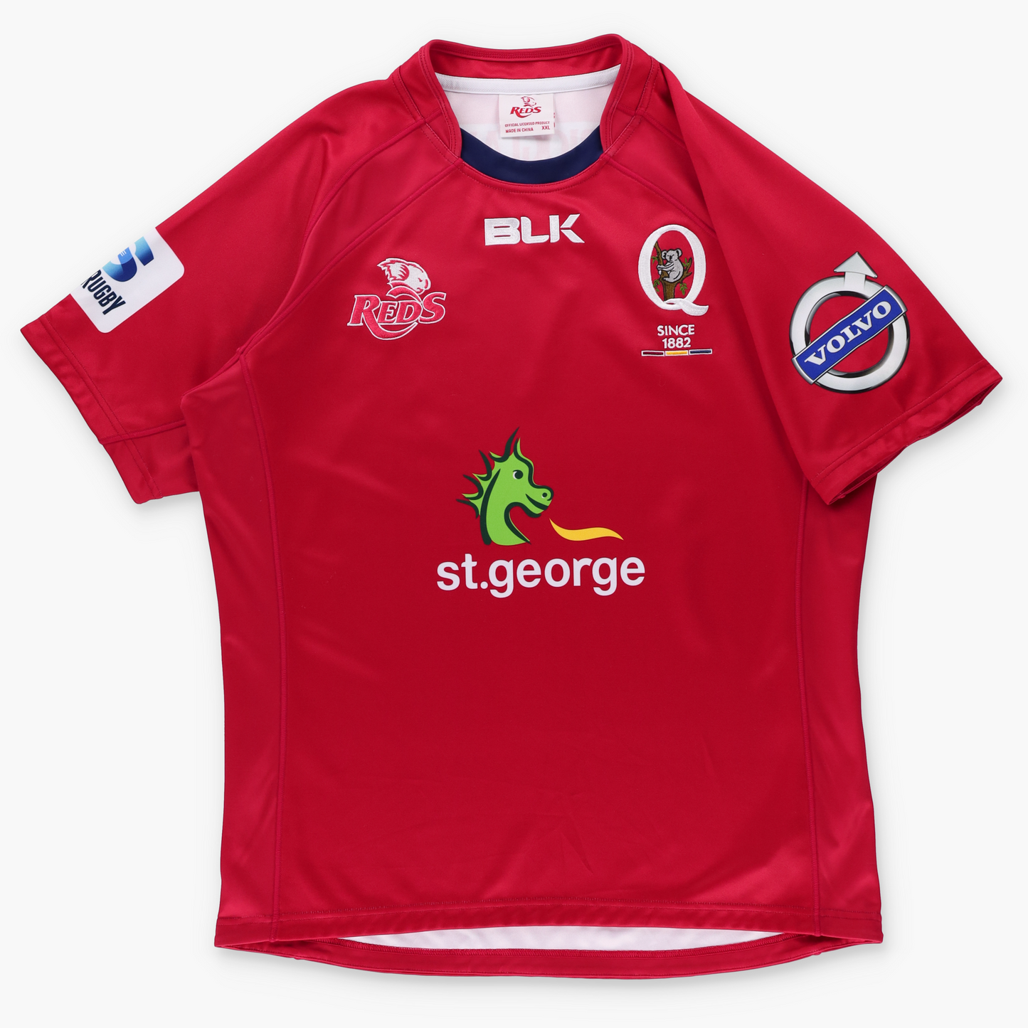 Queensland Reds BLK 2014 Home Super Rugby Jersey (XXL)
