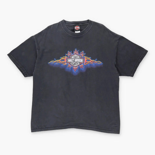 Vintage HARLEY DAVIDSON 'Downtown Seattle' USA Made Motorcycle Tee (XL) Vintage Sole Melbourne