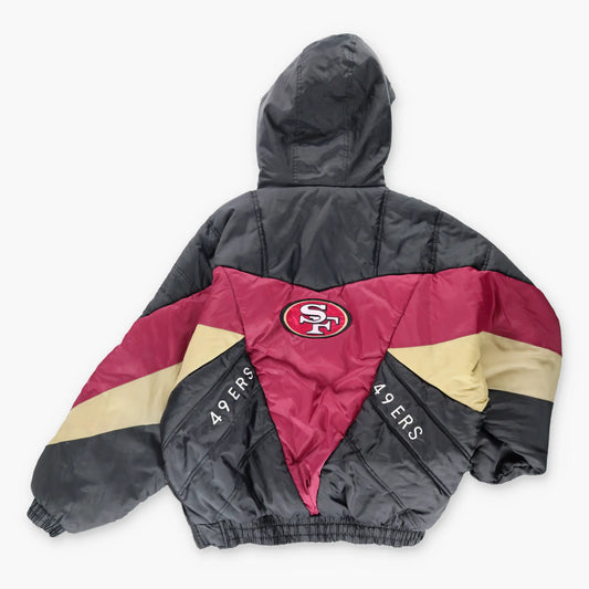 Vintage 49ERS NFL Embroidered Korea Made Football Puffer Jacket (XL) Vintage Sole Melbourne