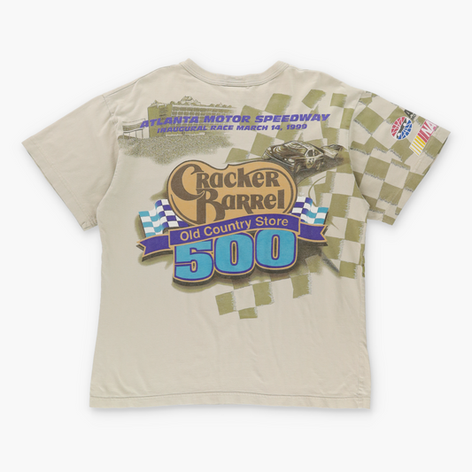 1999 Vintage NASCAR Cracker Barrell Racing T-Shirt USA Made (L) Vintage Sole Melbourne