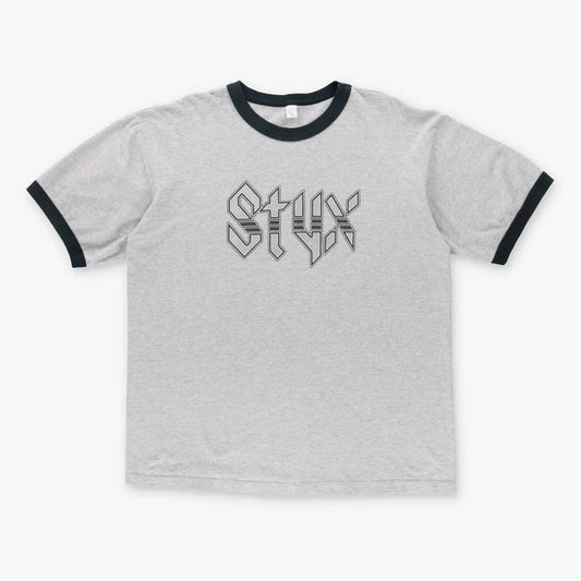Vintage STYX Rock Band Tour USA Made Ringer Music T-Shirt (XL-XXL) Vintage Sole Melbourne