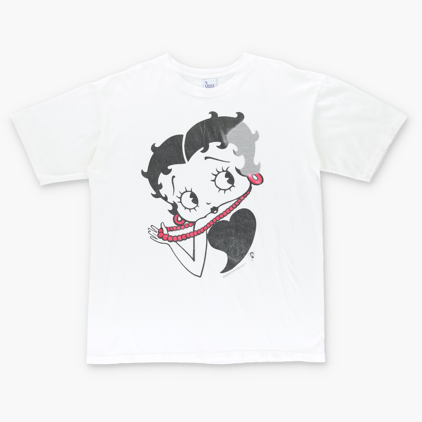 1993 BETTY BOOP Cartoon USA Made White Vintage Tee (XL)