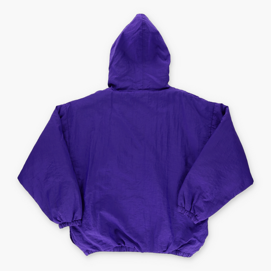 REEBOK Embroidered Purple Spell Out Windbreaker Jacket (XL-XXL)