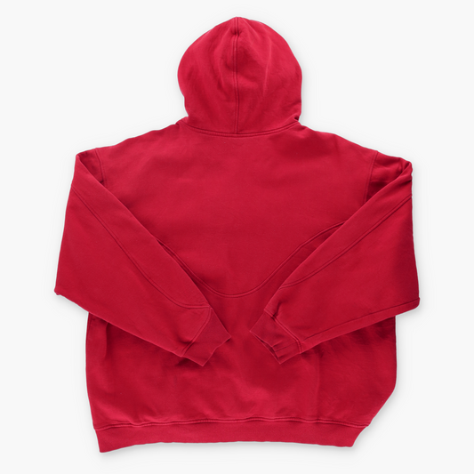 NIKE Arkansas Razorbacks Embroidered Centre Swoosh Red Football Sweatshirt (XXL)