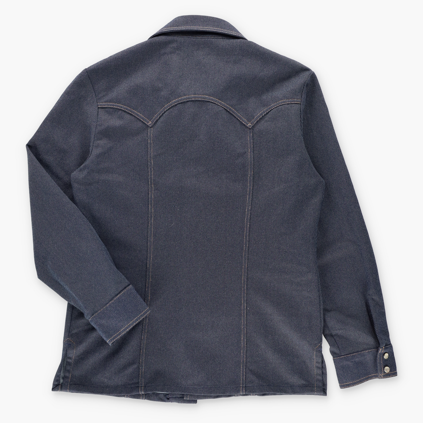 Vintage LEVI'S Orange Tab Pearl Snap Button Navy Blue Western Shacket (M) Vintage Sole Melbourne