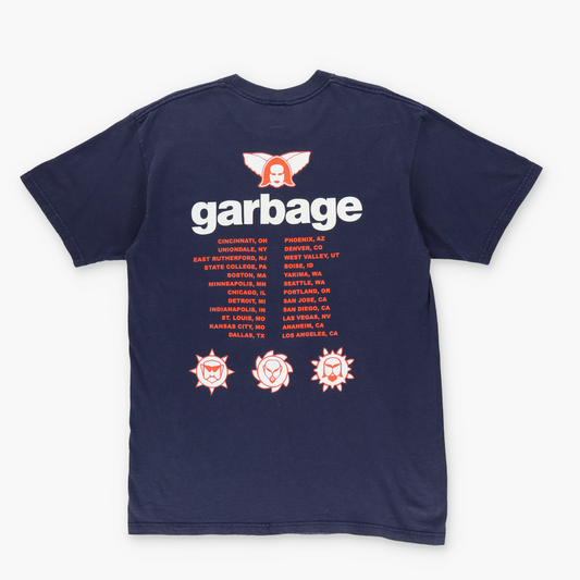 Vintage 1998 GARBAGE Double Sided Rock Band American Tour Tee (L)
