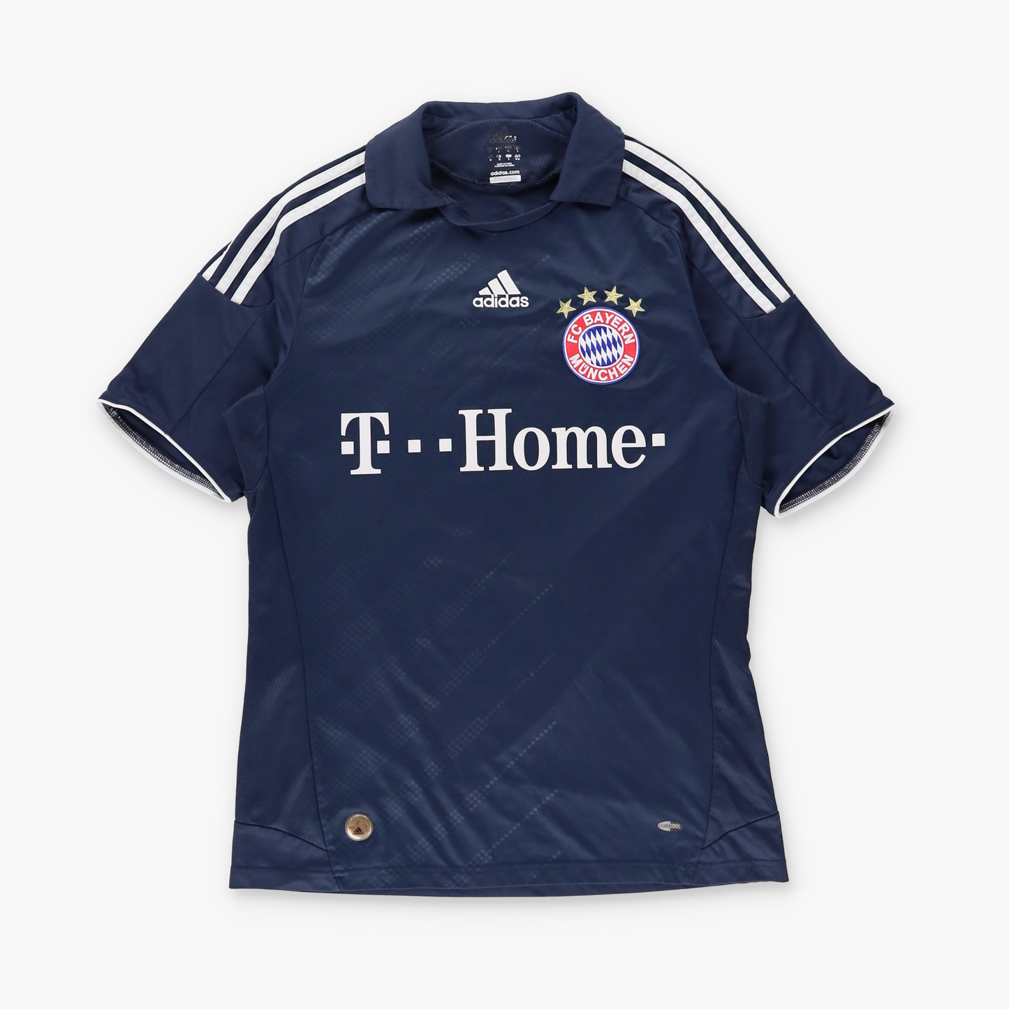 ADIDAS Bayern Munich 2008-2009 Away Navy Soccer Jersey (M)
