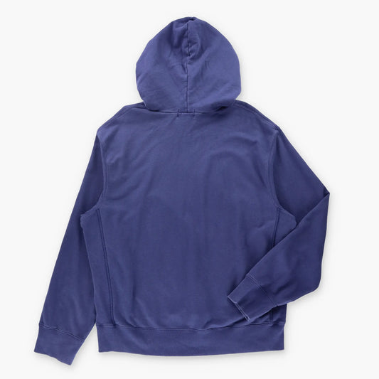 POLO RALPH LAUREN Navy & Yellow Collegiate Print Big Logo Hoodie Sweatshirt (XXL) Vintage Sole Melbourne