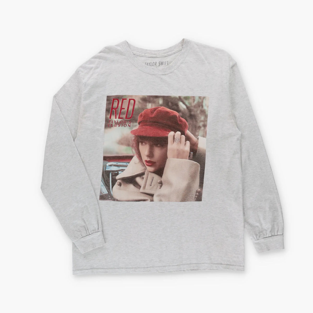TAYLOR SWIFT 'Red Taylor's Version' Album Art Long Sleeve T-Shirt (M-L) Vintage Sole Melbourne