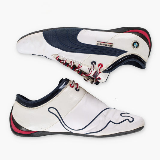PUMA x BMW Motorsport Embroidered Logo Low Leather Sneakers (9.5)