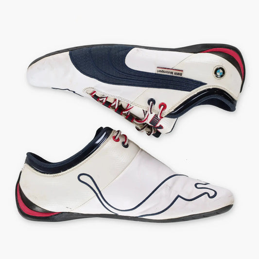 PUMA x BMW Motorsport Embroidered Logo Low Leather Sneakers (9.5) Vintage Sole Melbourne