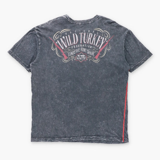 AFFLICTION "National Wild Turkey Federation" Y2K Vintage USA Made Hunting Tee (XL)