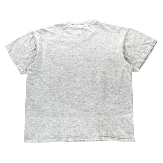 Vintage 1995 Kansas City Chiefs Light Heather Grey Single Stitch Football Tee (L)