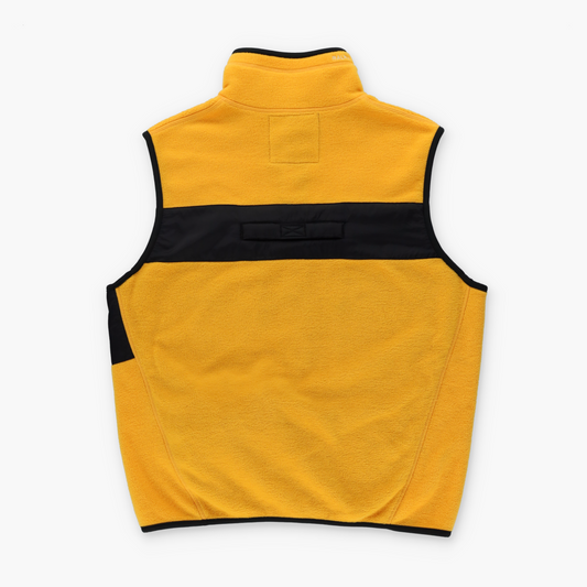 RALPH LAUREN POLO JEANS Yellow Fleece Hide Away Hood Vest (M)