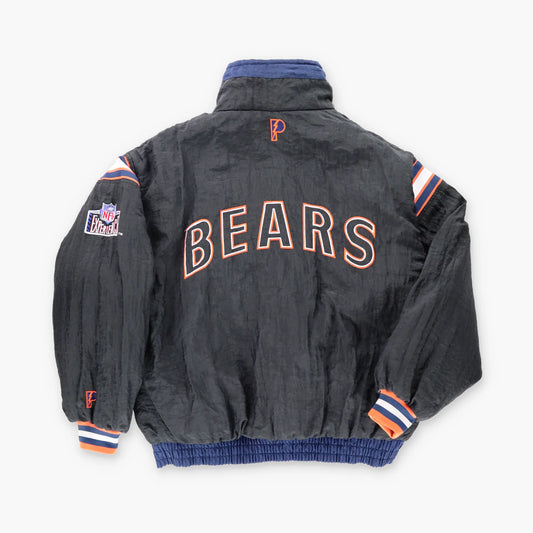 Chicago Bears Embroidered Patch PRO PLAYER Reversible Full Zip NFL Jacket Korean Made (XXL) - Vintage Sole Melbourne